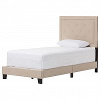 кровать paris linen upholstered beige 90х200 в Набережных Челнах