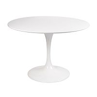 стол eero saarinen style tulip table mdf d100 глянцевый белый в Набережных Челнах