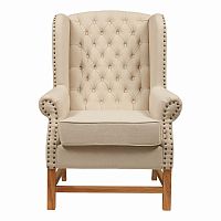 кресло мягкое с ушами french provincial armchair бежевое в Набережных Челнах