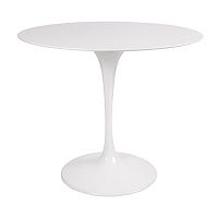 стол eero saarinen style tulip table mdf белый d90 глянцевый в Набережных Челнах