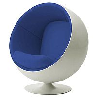 детское кресло eero ball chair бело-синее в Набережных Челнах