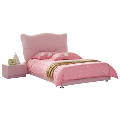 кровать pink leather kitty 120х200 в Набережных Челнах