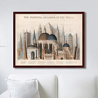 картина: comparative view of the principal buildings in the world, 1850г. в Набережных Челнах