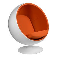 кресло eero aarnio style ball chair оранжевое в Набережных Челнах