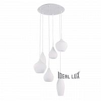 подвесная люстра ideal lux soft sp6 bianco в Набережных Челнах