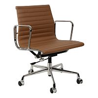 кресло eames style коричневая кожа в Набережных Челнах