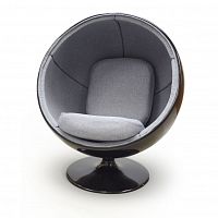 кресло ball chair черно-серое в Набережных Челнах