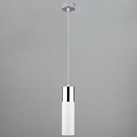 подвесной светильник eurosvet double topper 50135/1 led хром/белый в Набережных Челнах