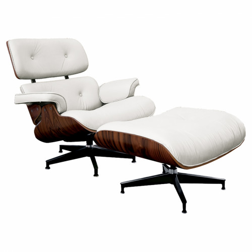 кресло lounge chair & ottoman белое в Набережных Челнах