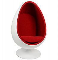 кресло ovalia egg style chair красное в Набережных Челнах