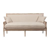 диван auguste salon bench with burlap прямой бежевый в Набережных Челнах