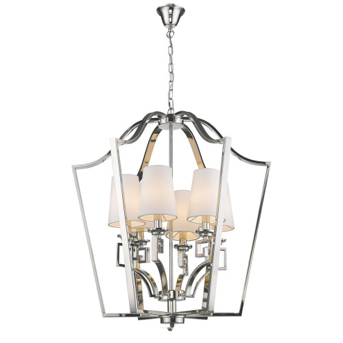 люстра presidential 6 от delight collection белая/никель в Набережных Челнах