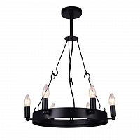 дизайнерская подвесная люстра arte lamp bastiglia a8811sp-6bk черная в Набережных Челнах