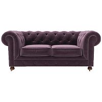 диван chesterfield lux двухместный прямой фиолетовый в Набережных Челнах