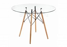 стол стеклянный nixon (eames style) натуральное дерево в Набережных Челнах