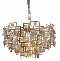 подвесная люстра crystal lux diego sp9 d600 gold в Набережных Челнах