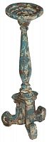 подсвечник состаренный фигурный голубой relic collection, 61 см в Набережных Челнах