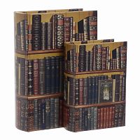 шкатулки-книги, набор из 2 шт. мультиколор в Набережных Челнах
