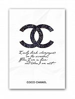 постер drink champagne. coco chanel а3 в Набережных Челнах