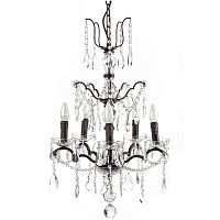 люстра maria theresa grande 5 lamps чёрная, прозрачная в Набережных Челнах