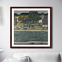 картина: casas junto al rio. la ciudad vieja, 1914г. в Набережных Челнах