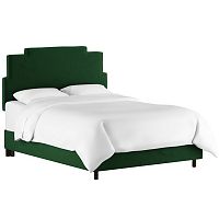 кровать двуспальная 180х200 зеленая paxton emerald velvet в Набережных Челнах