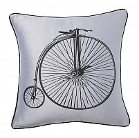 подушка с ретро-велосипедом retro bicycle grey в Набережных Челнах