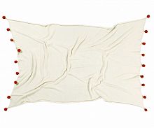 плед с помпонами терракотовый в Набережных Челнах