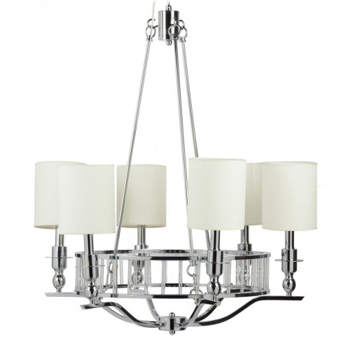 люстра easton light chandelier хром, бежевая в Набережных Челнах