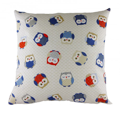 подушка с принтом owl print blue в Набережных Челнах