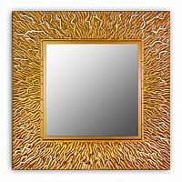 зеркало золотое квадратное 74х74 см с декором коралл coral в Набережных Челнах