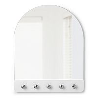 зеркало-арка с крючками белое peek в Набережных Челнах