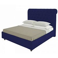 кровать подростковая с каретной стяжкой 140х200 синяя sweet dreams в Набережных Челнах