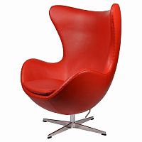 кресло arne jacobsen style egg chair красное в Набережных Челнах