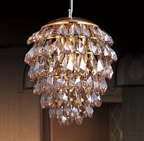 подвесной светильник crystal lux charme sp3+3 led gold/amber в Набережных Челнах