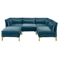 диван zara sectional угловой синий в Набережных Челнах