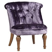 кресло sophie tufted slipper chair вельвет фиолетовое в Набережных Челнах