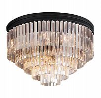 люстра odeon ceiling 80 черное основание, прозрачное стекло в Набережных Челнах