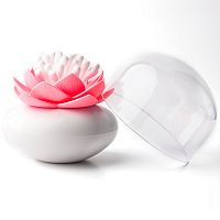 контейнер для хранения ватных палочек lotus белый-розовый в Набережных Челнах