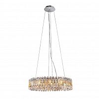 подвесная люстра crystal lux lirica sp10 d610 chrome в Набережных Челнах