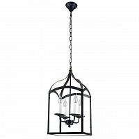 дизайнерская подвесная люстра spot light cage 9500404 черная в Набережных Челнах