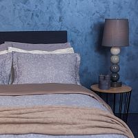 комплект постельного белья decoflux сатин 1.5 спальный versaille grey в Набережных Челнах