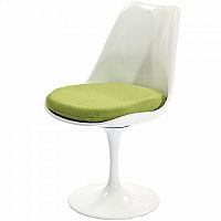 стул eero saarinen style tulip chair зеленая подушка в Набережных Челнах