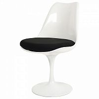 стул eero saarinen style tulip chair черная подушка в Набережных Челнах