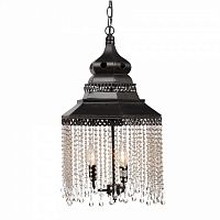 люстра подвесная черная с хрустальными подвесками chandelier в Набережных Челнах