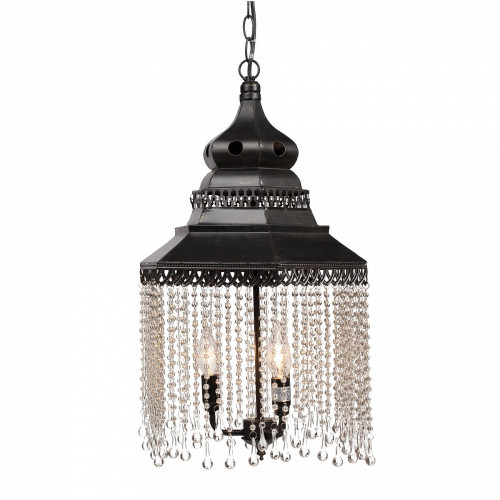 люстра подвесная черная с хрустальными подвесками chandelier в Набережных Челнах