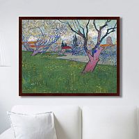 картина: view of arles with trees in blossom, 1889г. в Набережных Челнах